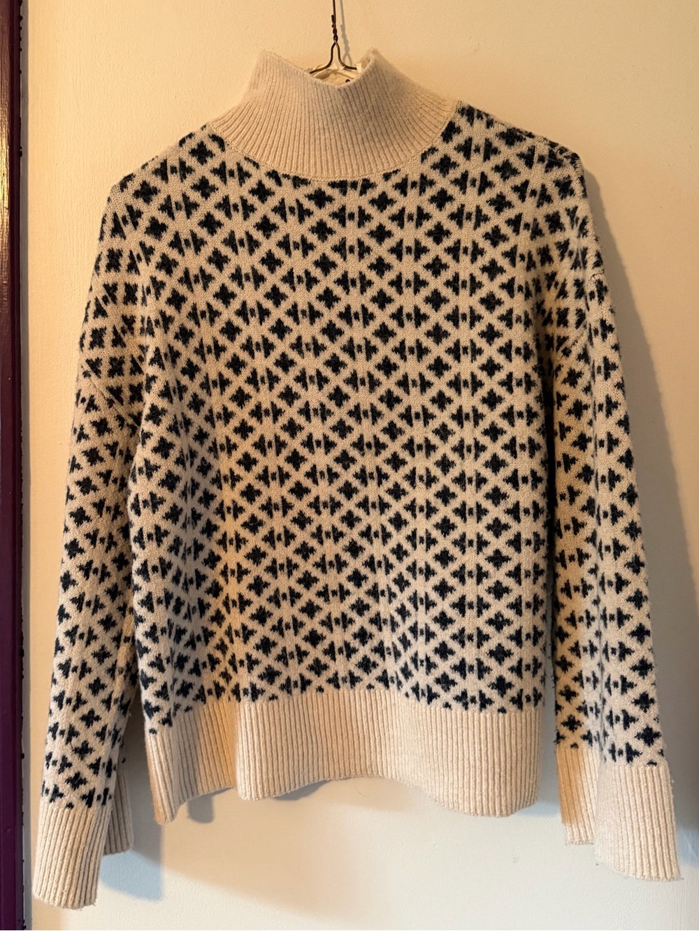 Lindex Patterned High Neck Knitted Sweater